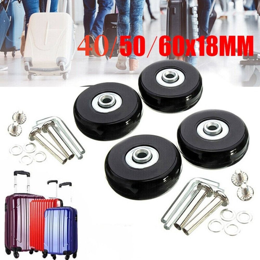 Silent Replacement Luggage Wheels - Kit de Reparación de Ruedas para
