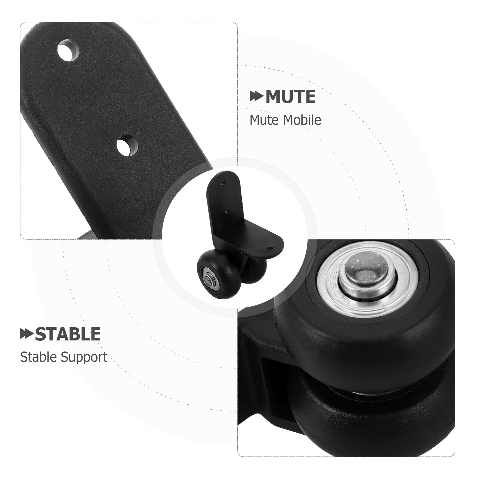 1 par de ruedas de repuesto de - Silent Replacement Luggage Wheels reseña y precio